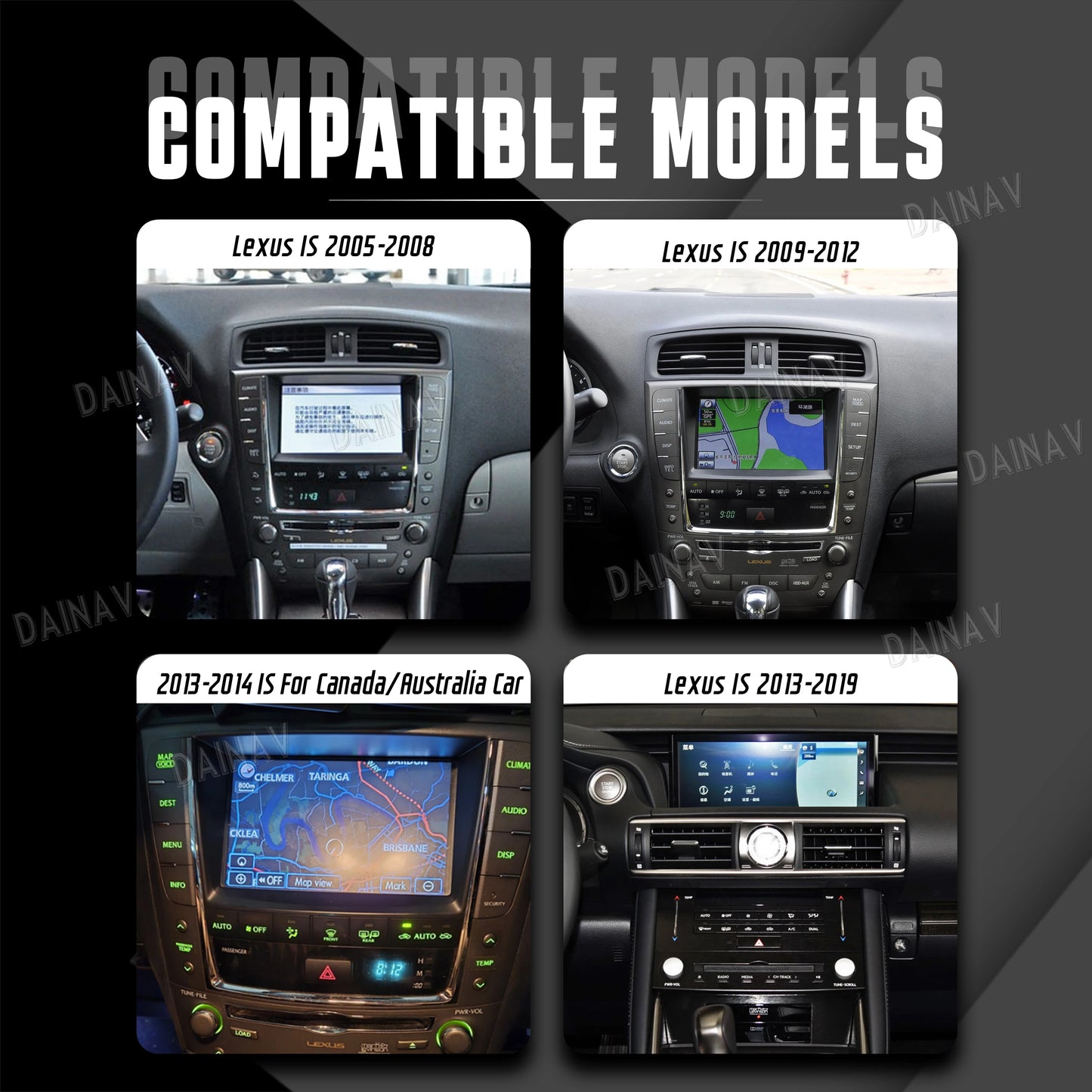 Linux Box 200-2013 Lexus IS 250/350/F Wireless Apple CarPlay Android Module